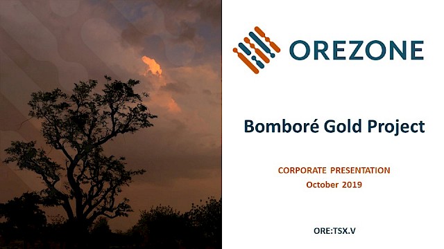 Orezone Corporate Presentation October 2019