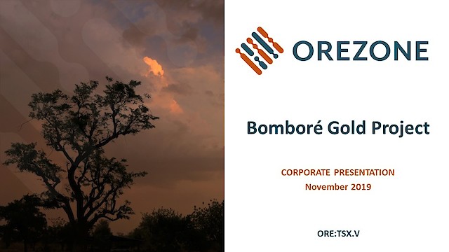 Orezone Corporate Presentation November 2019