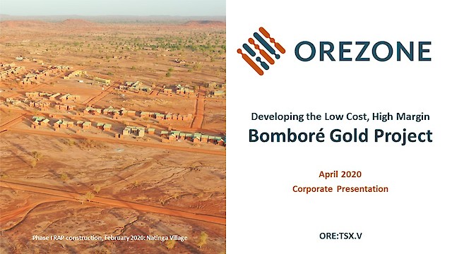 Orezone Corporate Presentation April 2020